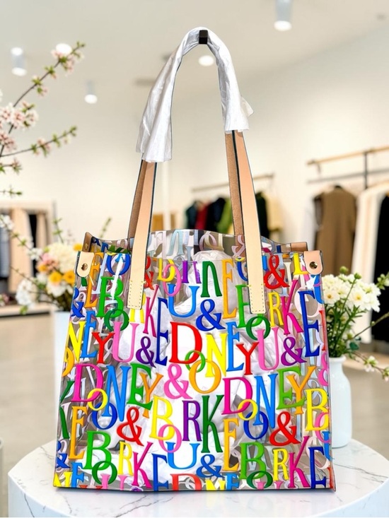 Dooney & Bourke Handbags - Dooney & Bourke Doodle Clear IT Medium Shopper Bag Purse Tote Beach Handbag